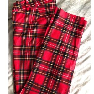 J. Crew Vibrant Tartan Plaid Pants